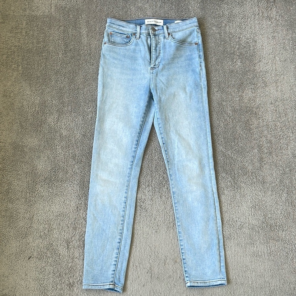 EC Denim Forum The Lola High Rise Skinny Jean - Light Wash - Size 27